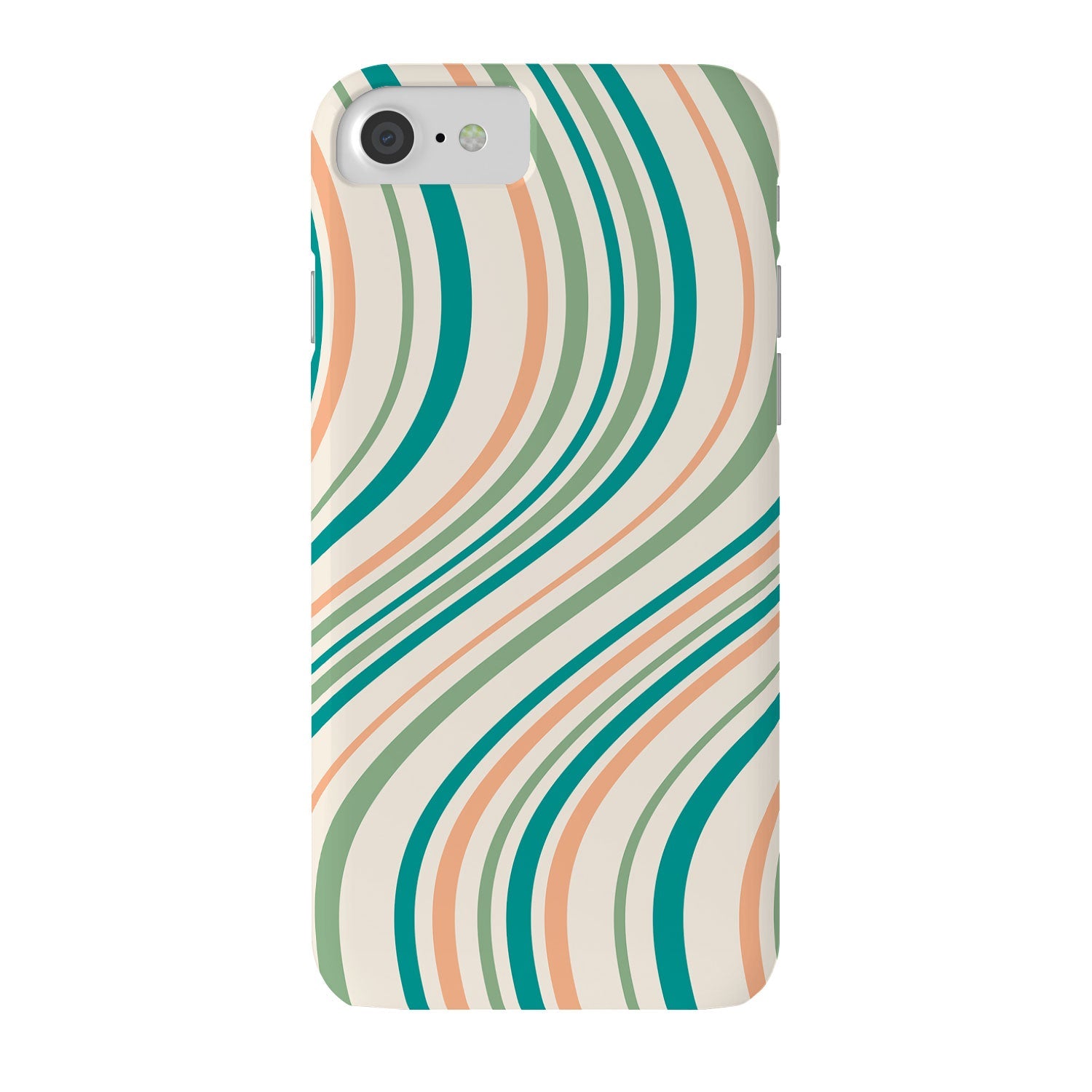 Colour Poems Wavy Retro Stripes II Phone Case