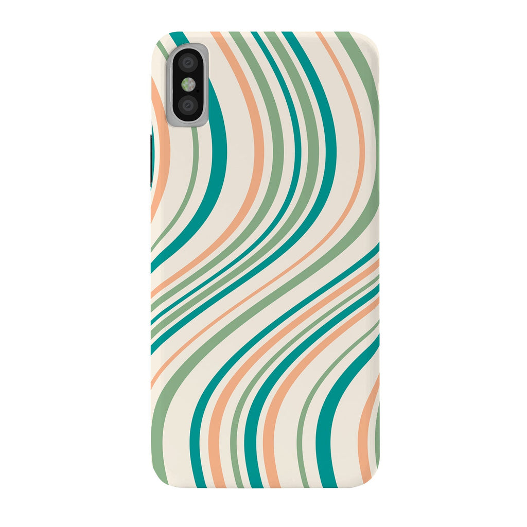 Colour Poems Wavy Retro Stripes II Phone Case