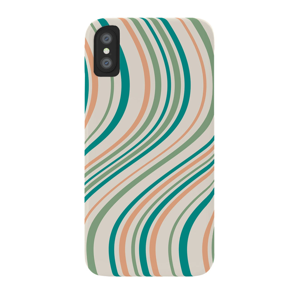Colour Poems Wavy Retro Stripes II Phone Case
