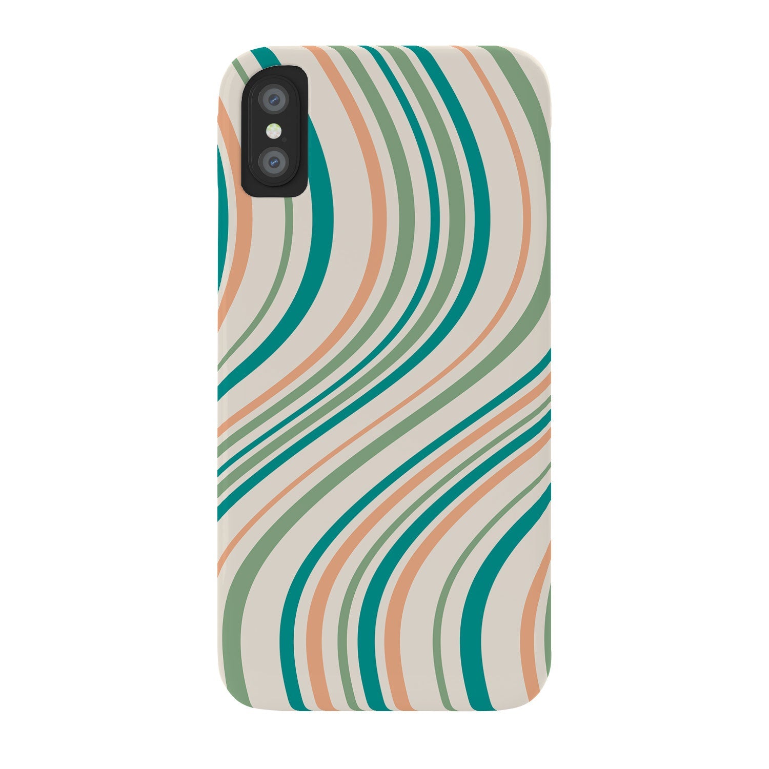 Colour Poems Wavy Retro Stripes II Phone Case