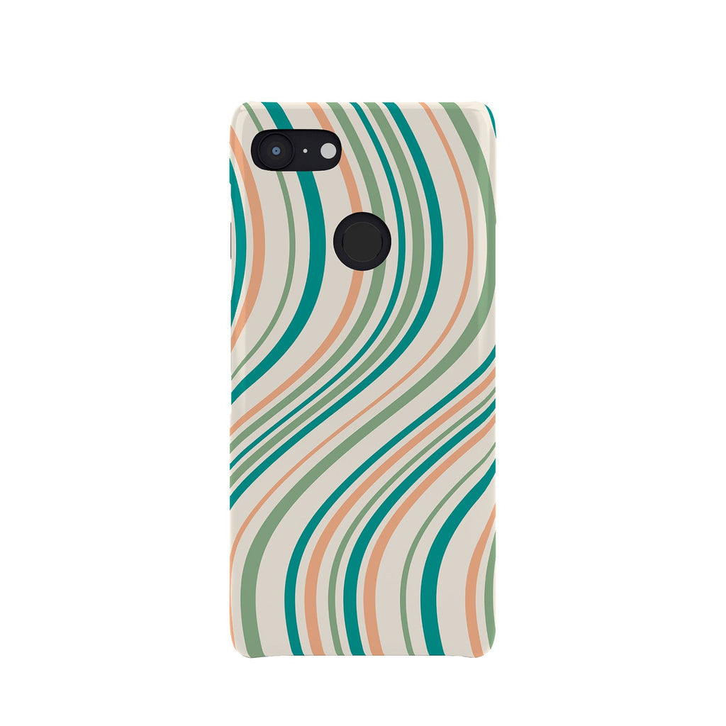 Colour Poems Wavy Retro Stripes II Phone Case