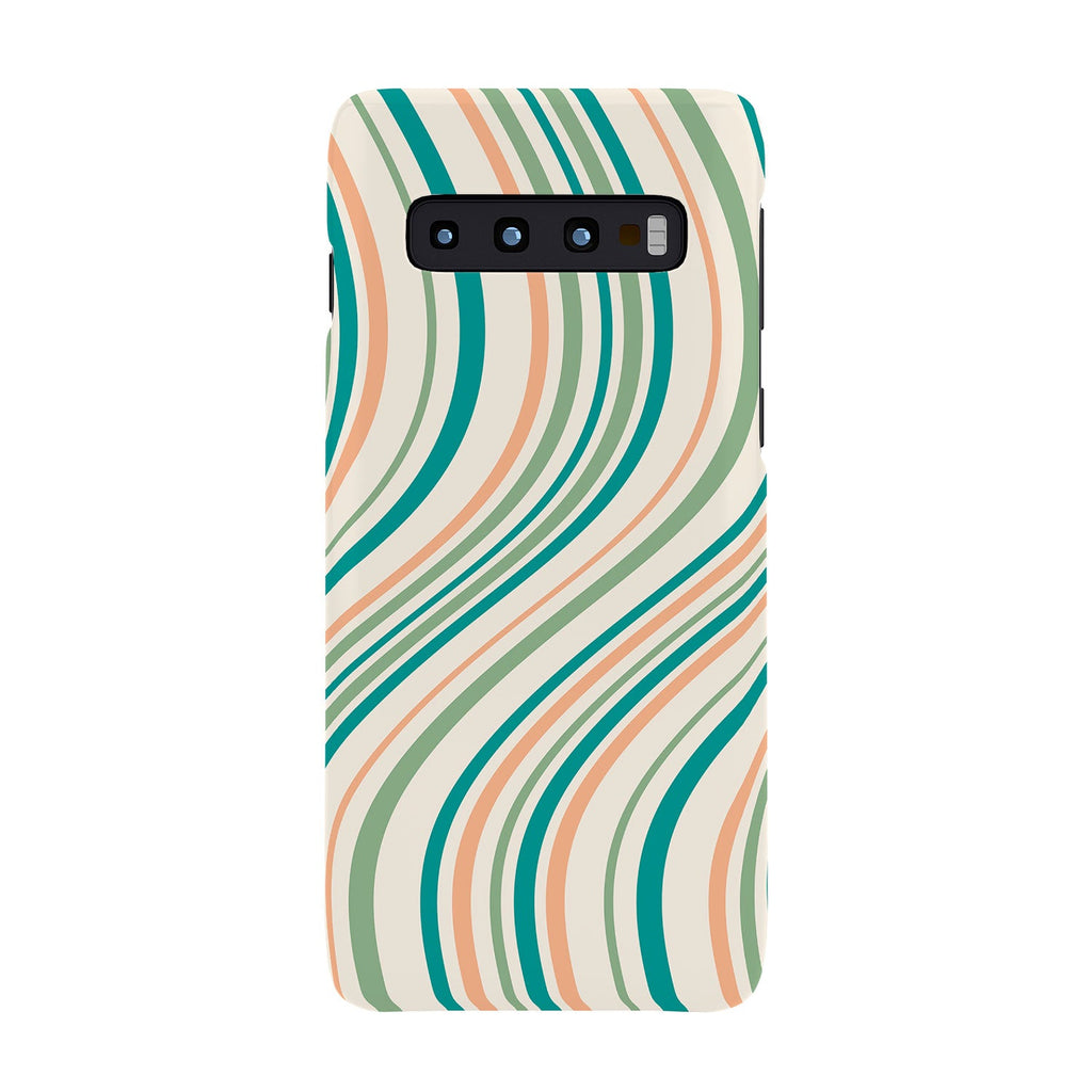 Colour Poems Wavy Retro Stripes II Phone Case