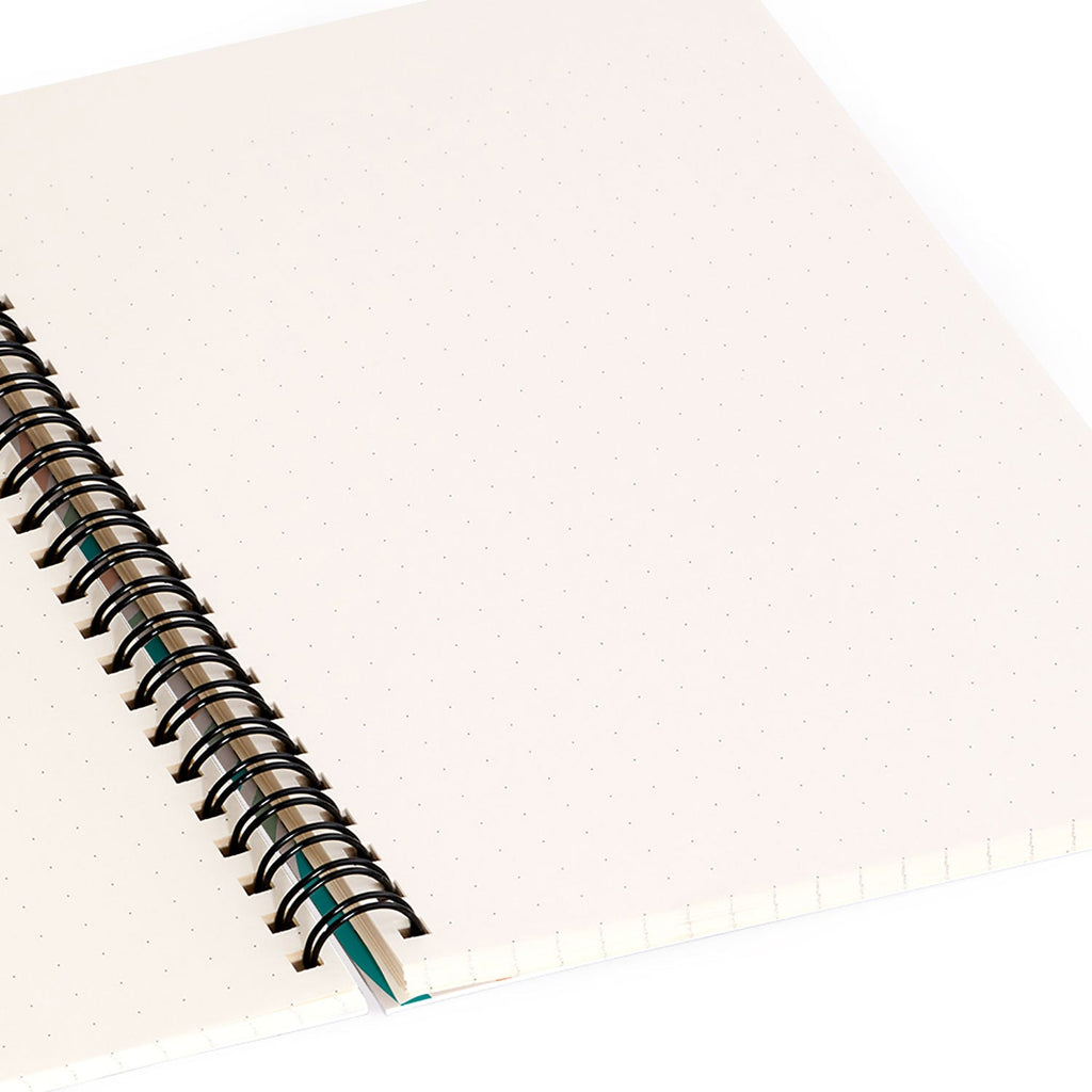 Colour Poems Wavy Retro Stripes II Spiral Notebook