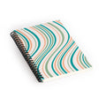 Colour Poems Wavy Retro Stripes II Spiral Notebook