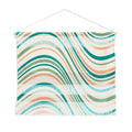 Colour Poems Wavy Retro Stripes II Wall Hanging Landscape