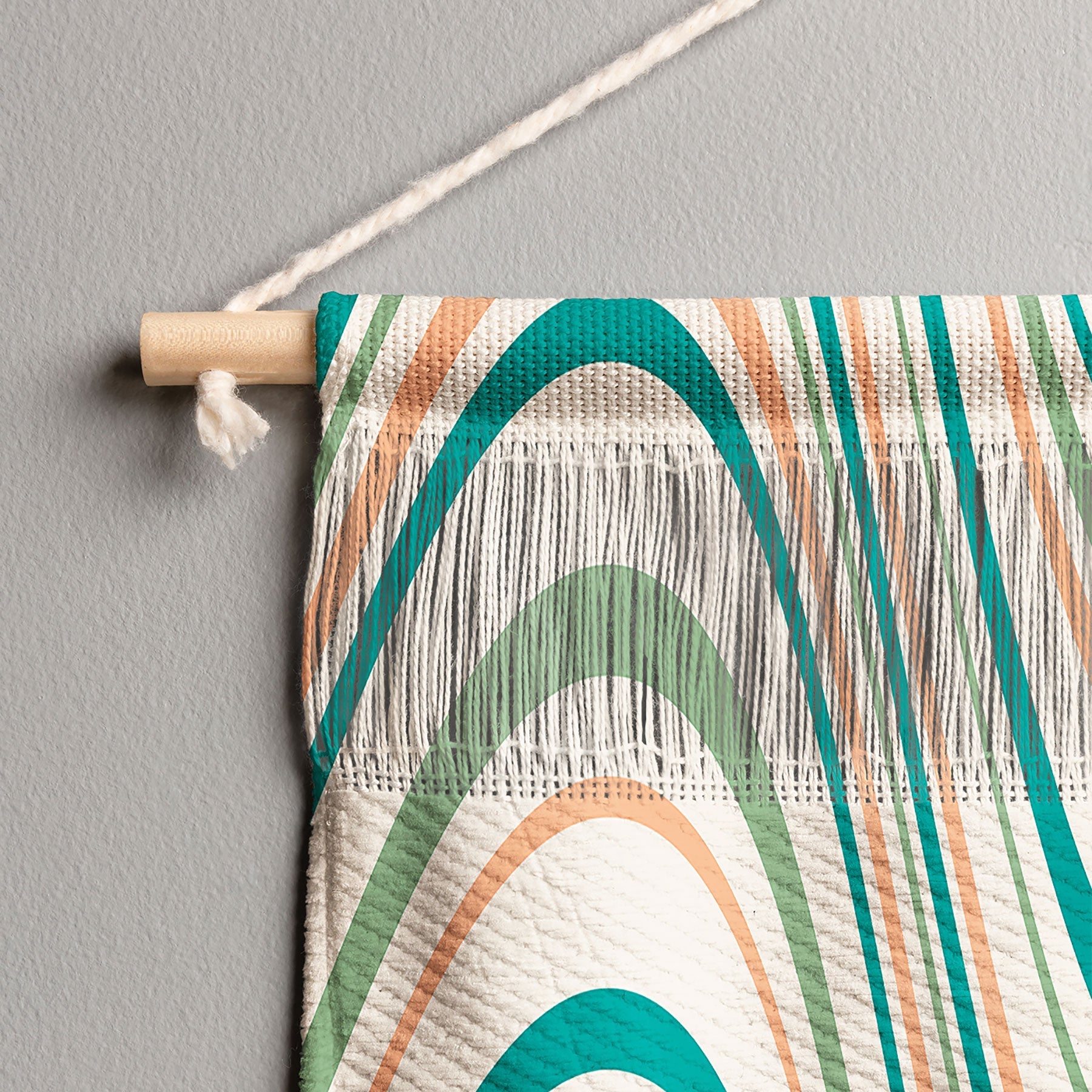 Colour Poems Wavy Retro Stripes II Wall Hanging Portrait
