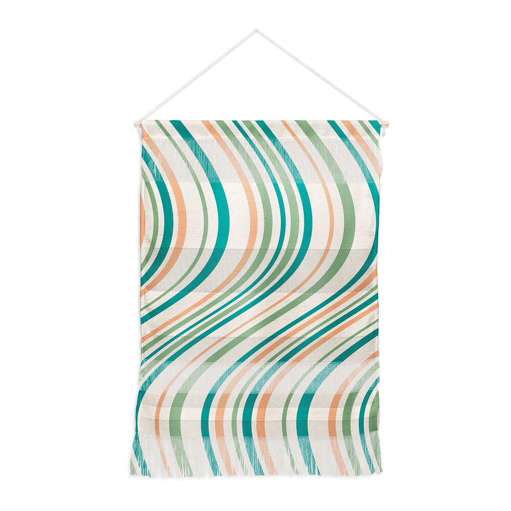 Colour Poems Wavy Retro Stripes II Wall Hanging Portrait