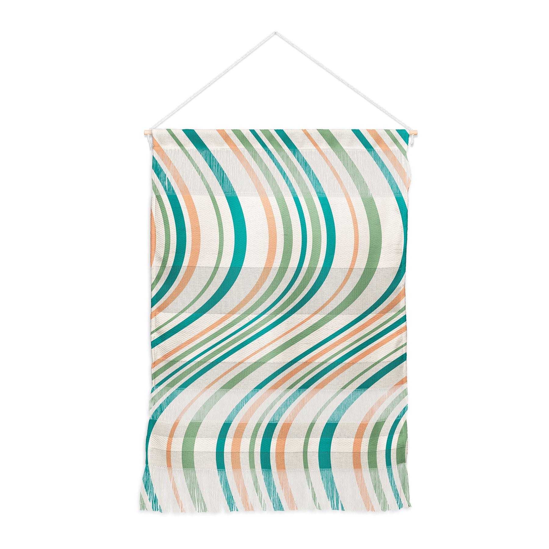 Colour Poems Wavy Retro Stripes II Wall Hanging Portrait