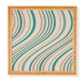 Colour Poems Wavy Retro Stripes II Framed Wall Art