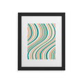 Colour Poems Wavy Retro Stripes II Framed Art Print