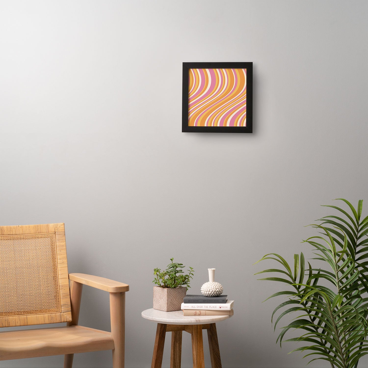 Colour Poems Wavy Retro Stripes III Framed Wall Art