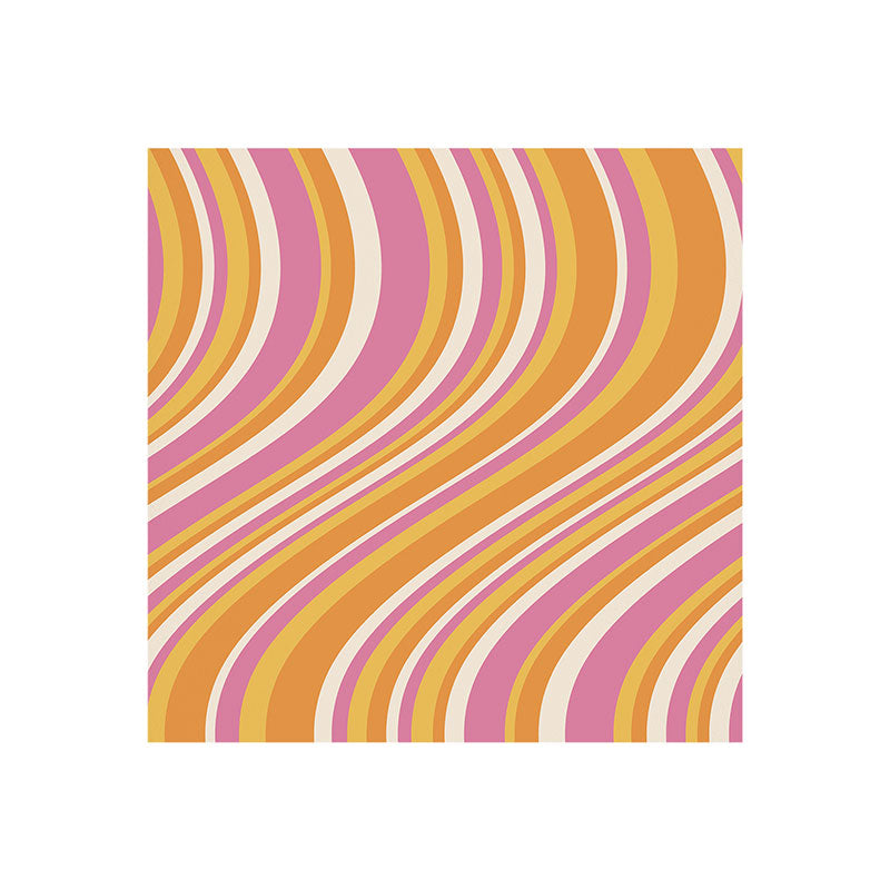 Colour Poems Wavy Retro Stripes III Art Print