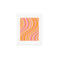 Colour Poems Wavy Retro Stripes III Art Print