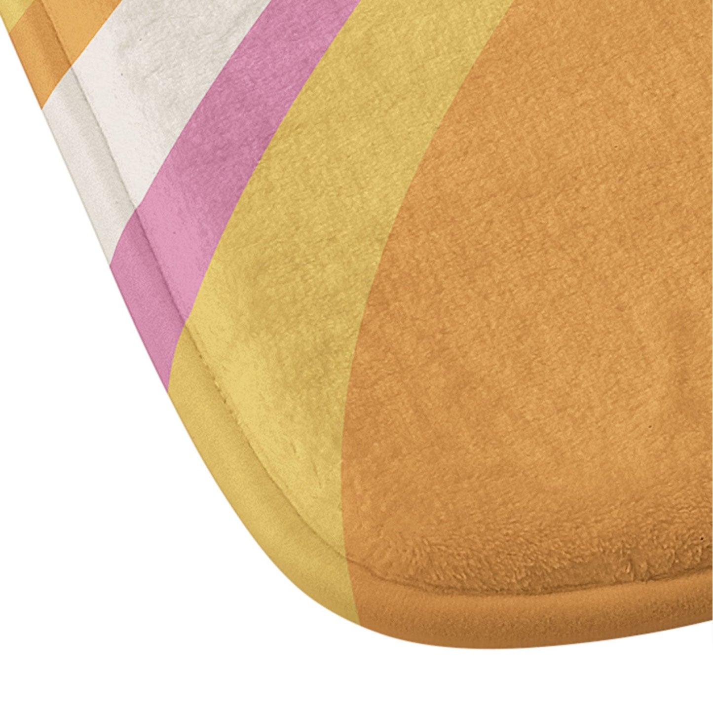 Colour Poems Wavy Retro Stripes III Memory Foam Bath Mat