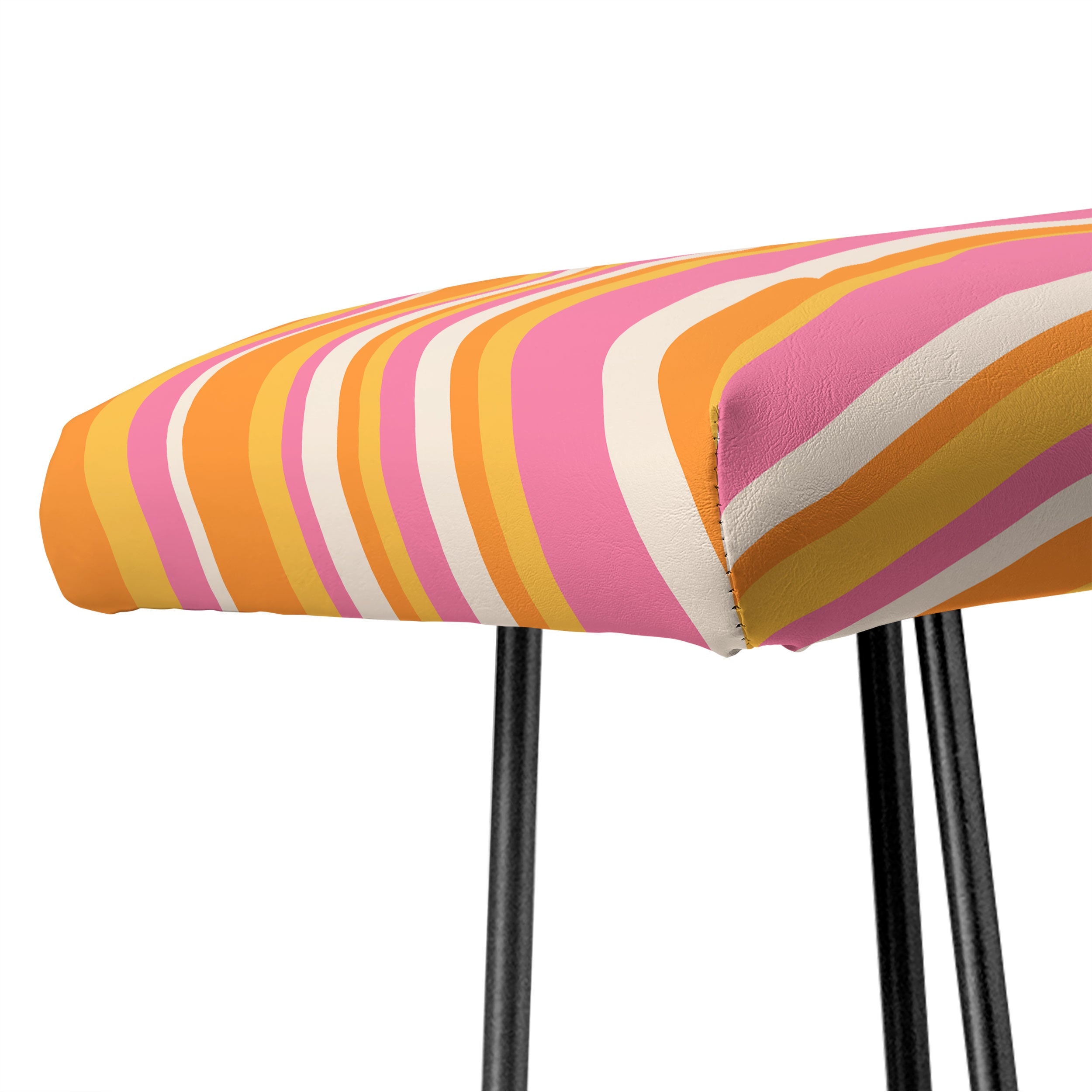 Colour Poems Wavy Retro Stripes III Bench