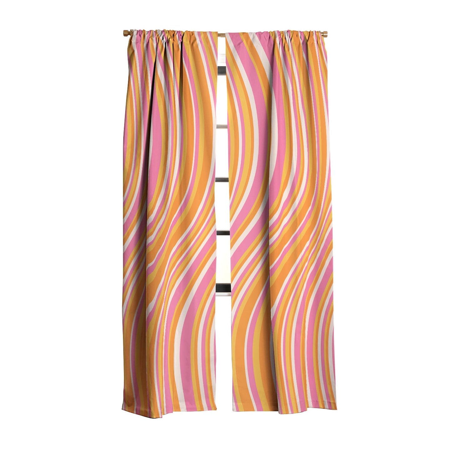 Colour Poems Wavy Retro Stripes III Blackout Non Repeat