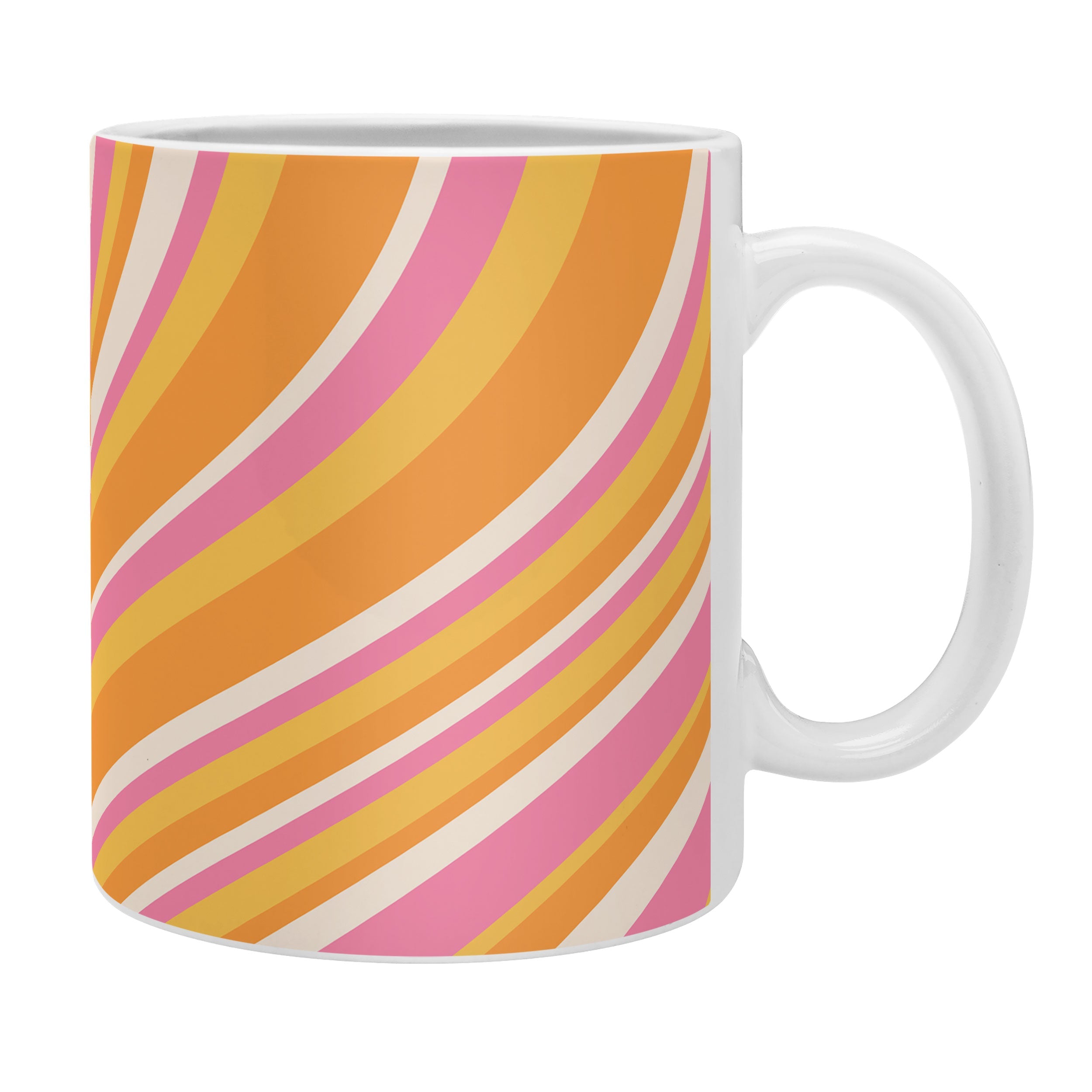 Colour Poems Wavy Retro Stripes III Coffee Mug