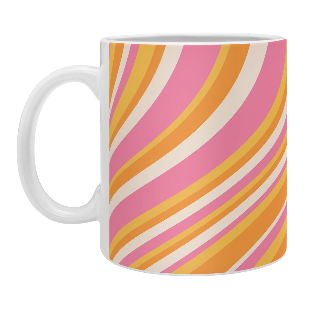 Colour Poems Wavy Retro Stripes III Coffee Mug