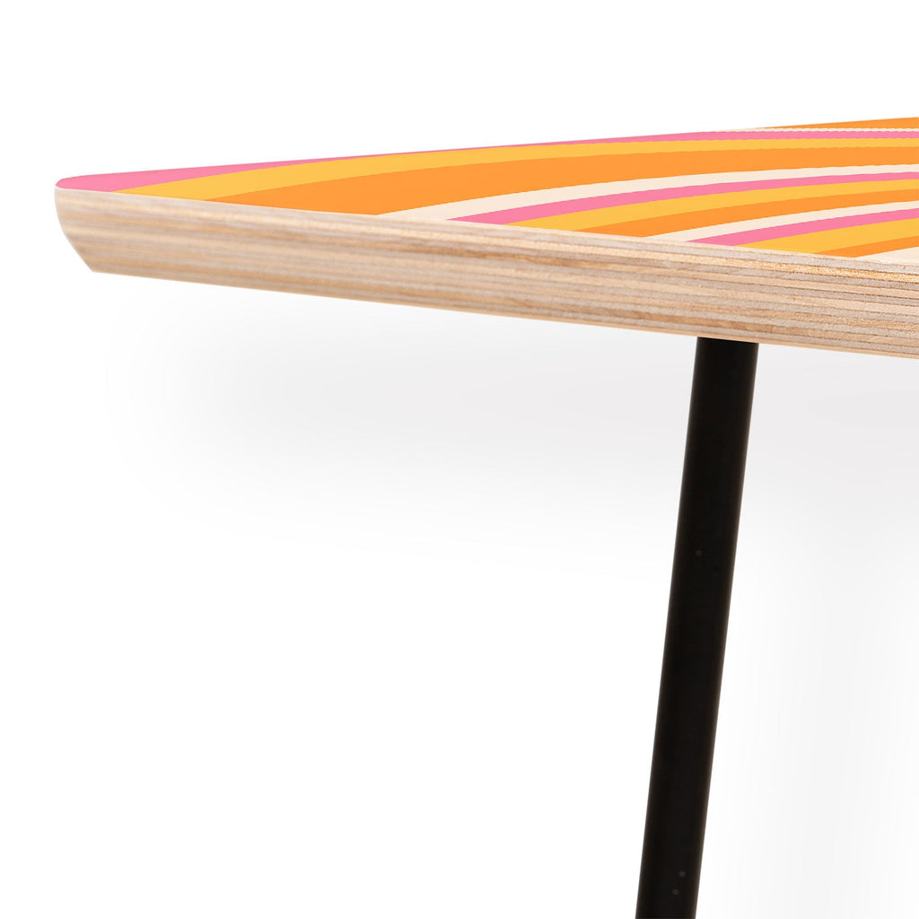 Colour Poems Wavy Retro Stripes III Coffee Table