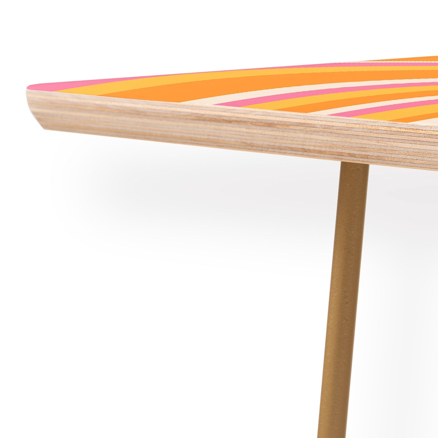 Colour Poems Wavy Retro Stripes III Coffee Table