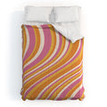 Colour Poems Wavy Retro Stripes III Comforter