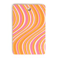 Colour Poems Wavy Retro Stripes III Cutting Board Rectangle