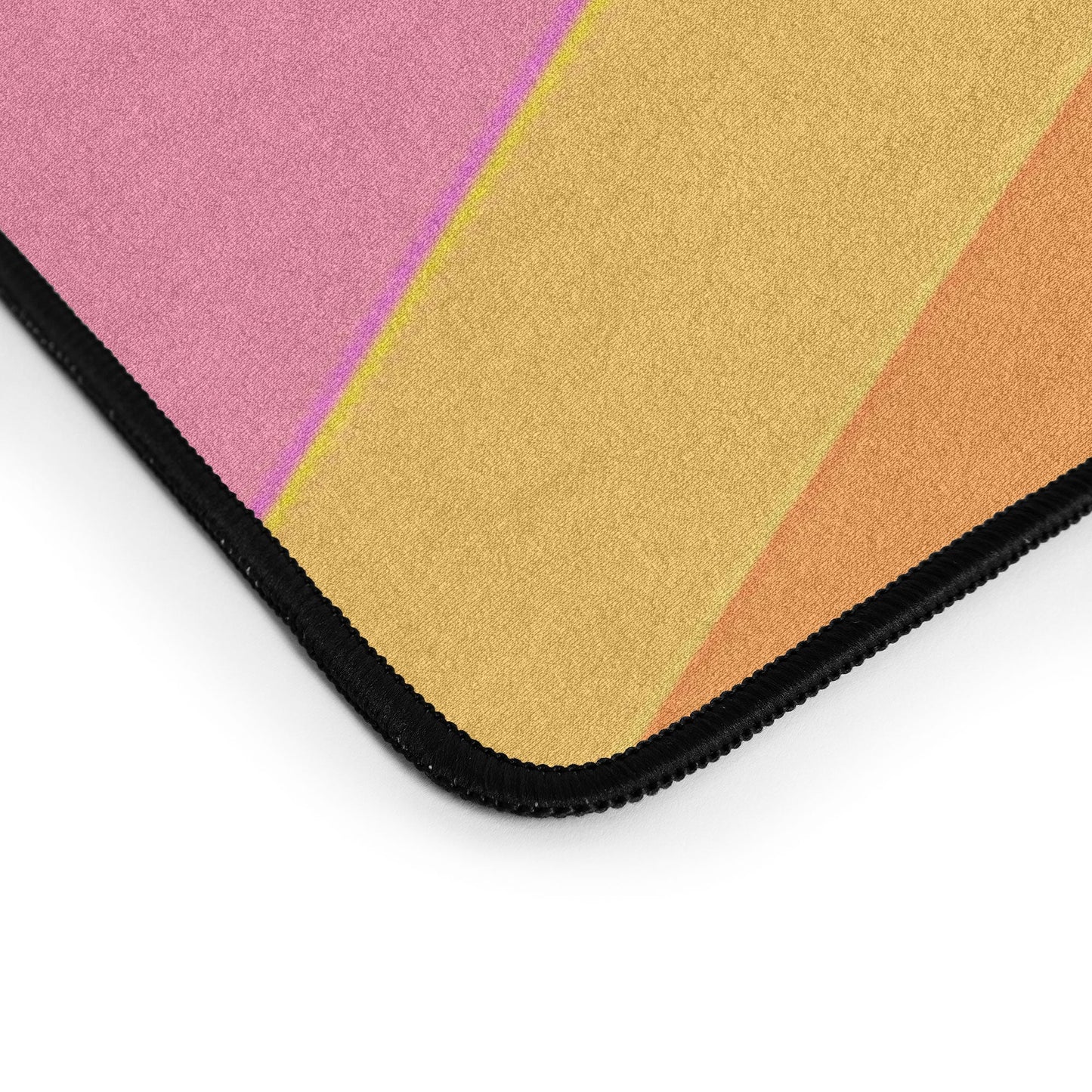 Colour Poems Wavy Retro Stripes III Desk Mat