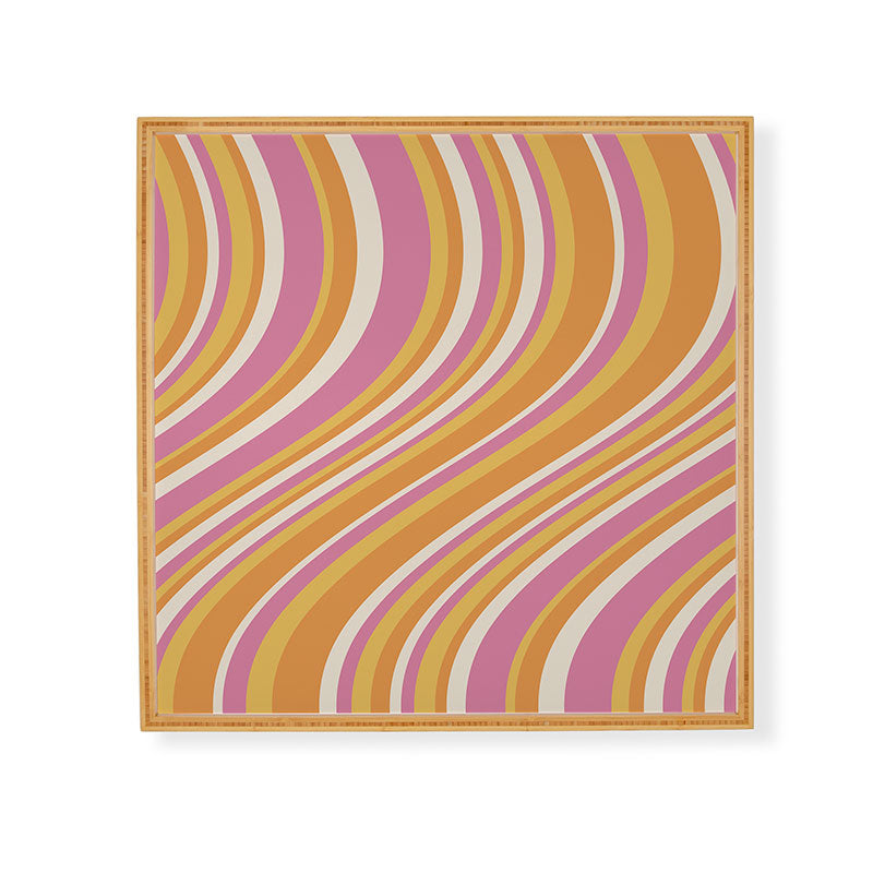 Colour Poems Wavy Retro Stripes III Framed Wall Art