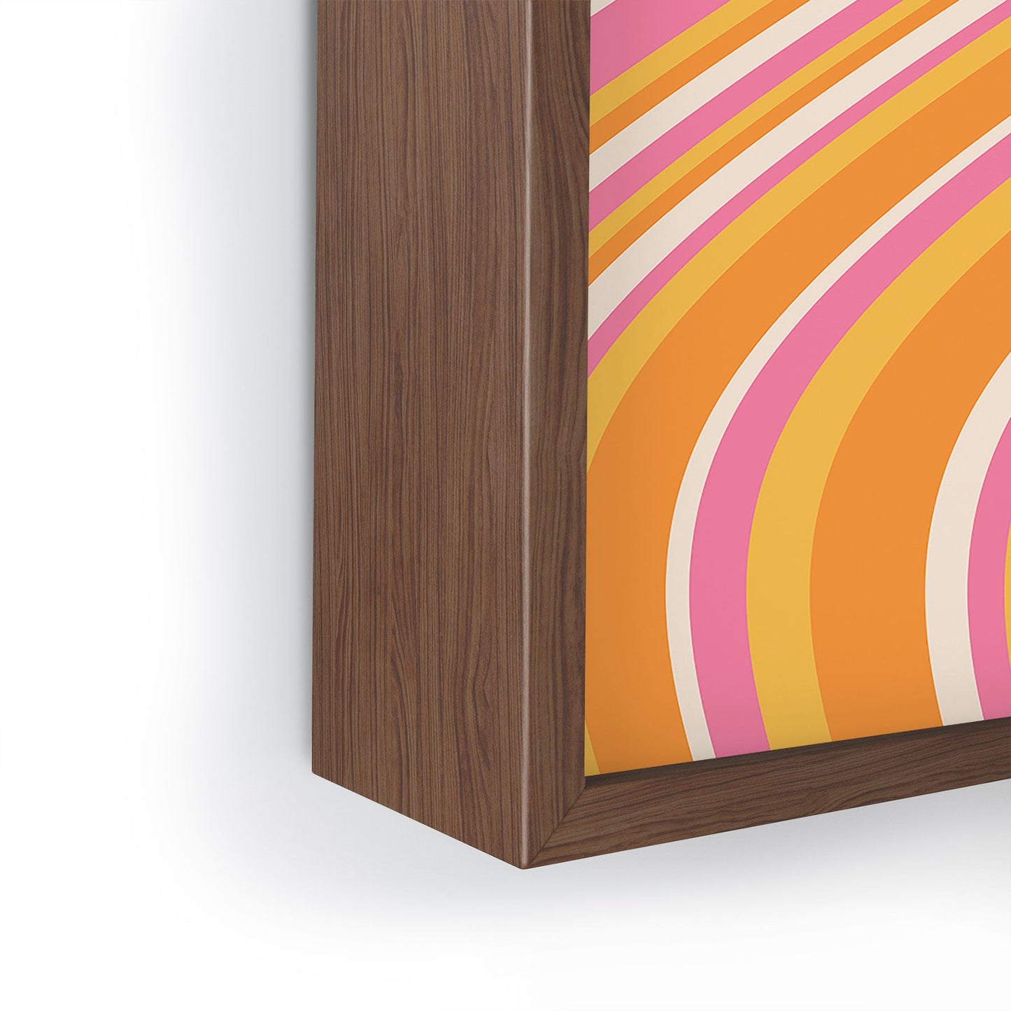 Colour Poems Wavy Retro Stripes III Framed Mini Art Print