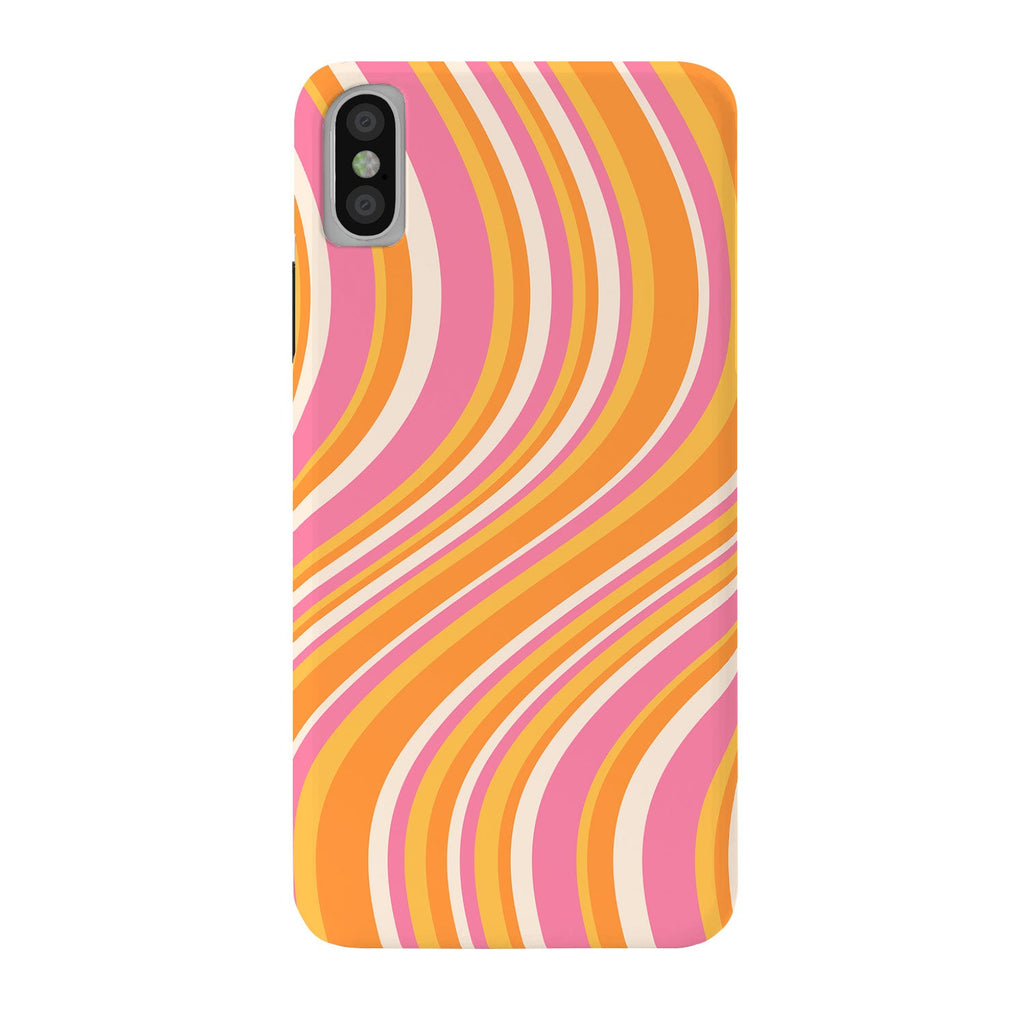 Colour Poems Wavy Retro Stripes III Phone Case