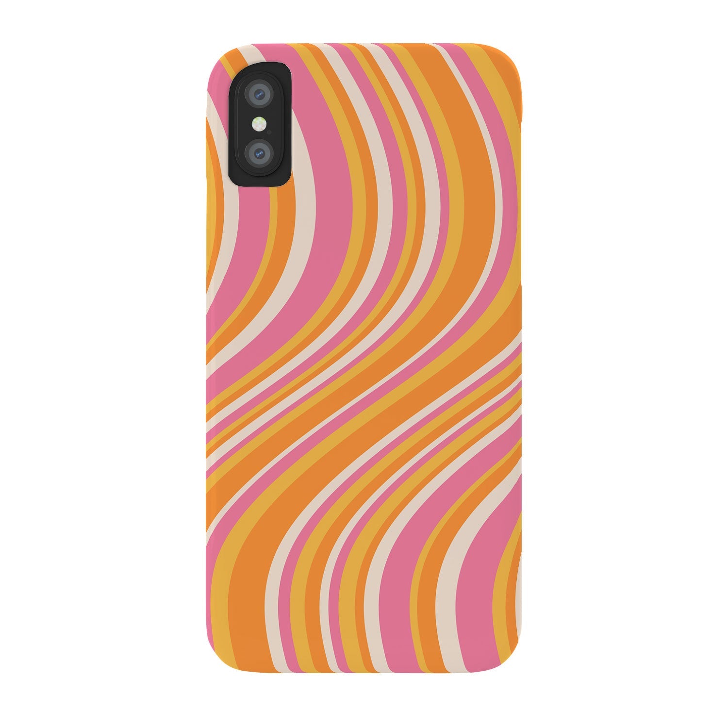 Colour Poems Wavy Retro Stripes III Phone Case