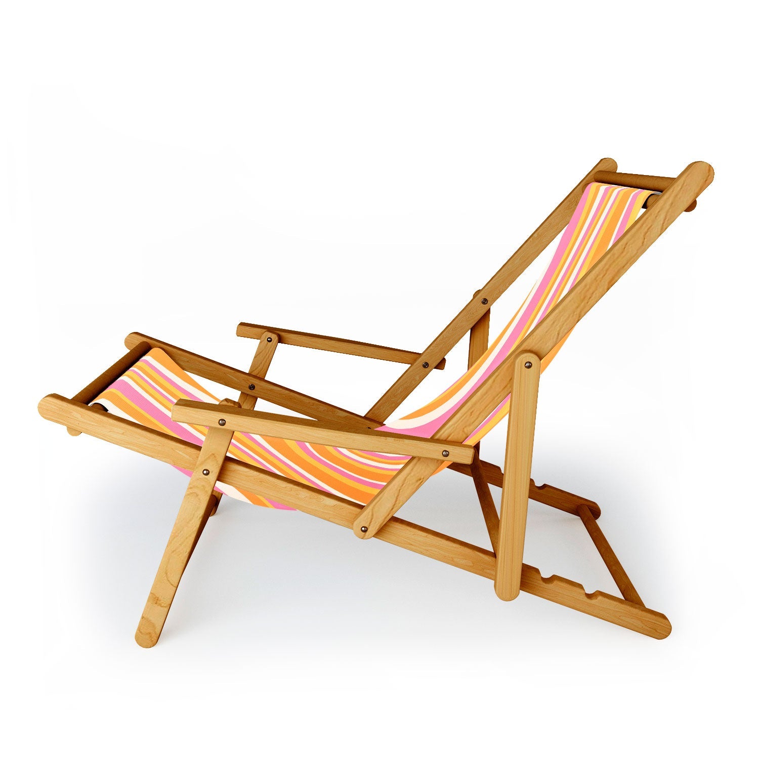 Colour Poems Wavy Retro Stripes III Sling Chair