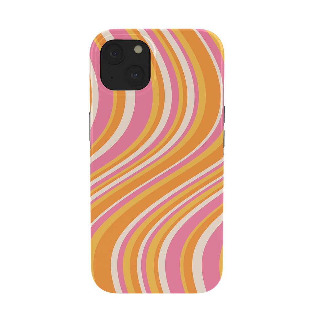Colour Poems Wavy Retro Stripes III Phone Case