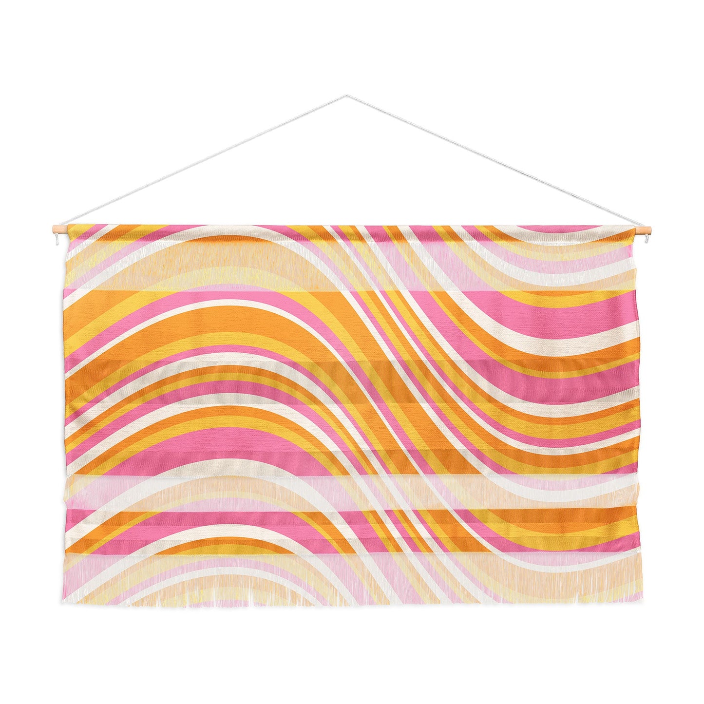 Colour Poems Wavy Retro Stripes III Wall Hanging Landscape