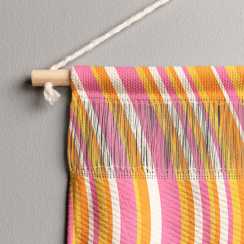 Colour Poems Wavy Retro Stripes III Wall Hanging Portrait