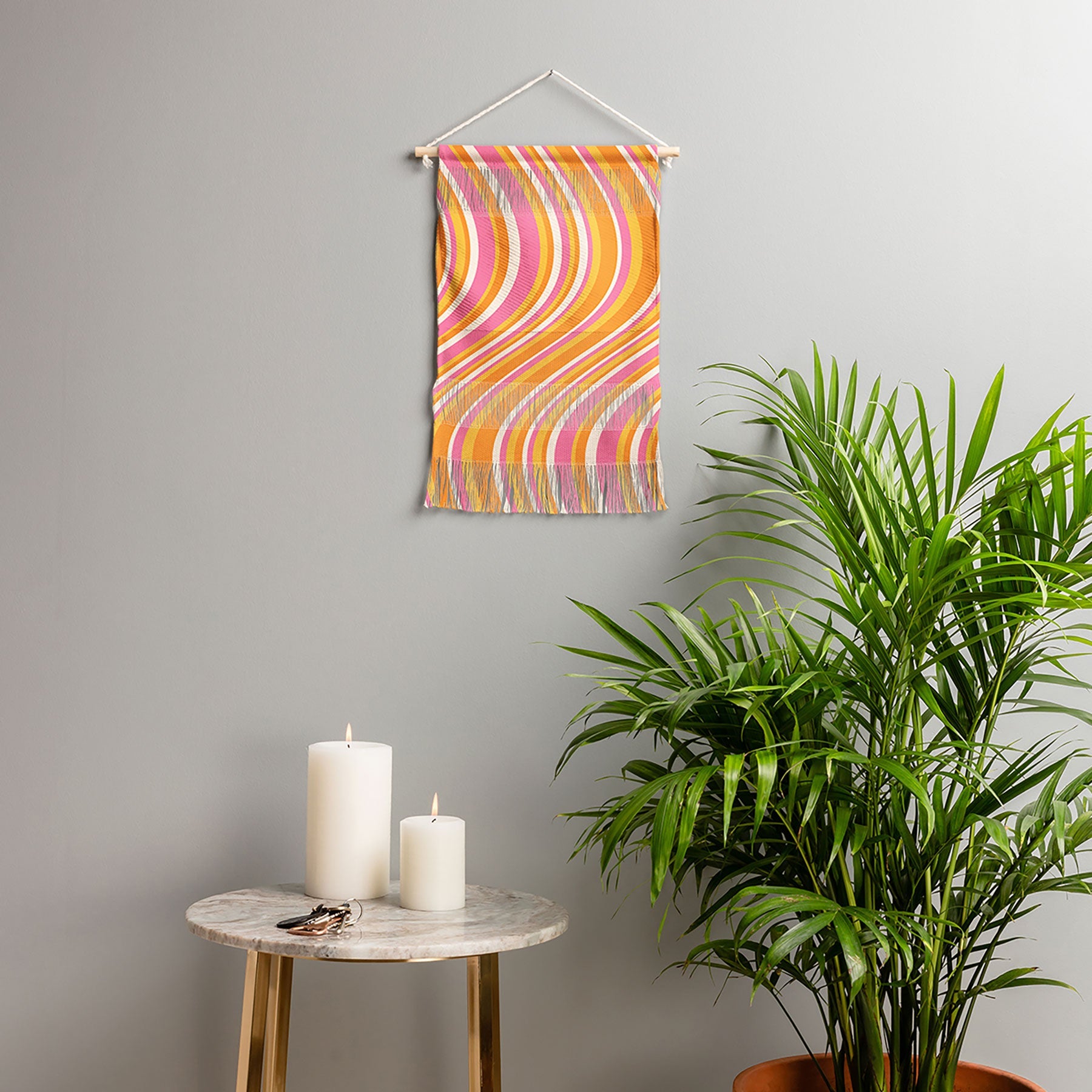 Colour Poems Wavy Retro Stripes III Wall Hanging Portrait