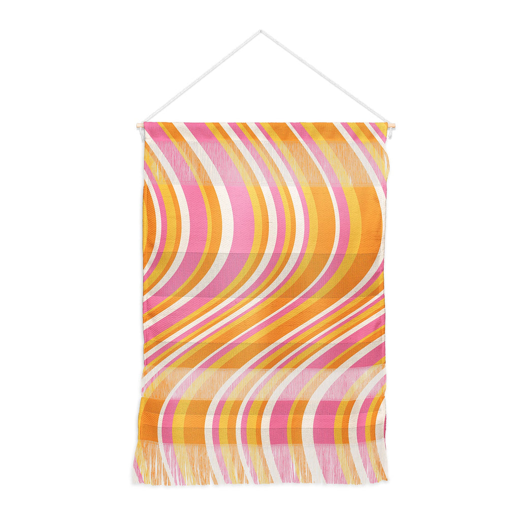 Colour Poems Wavy Retro Stripes III Wall Hanging Portrait