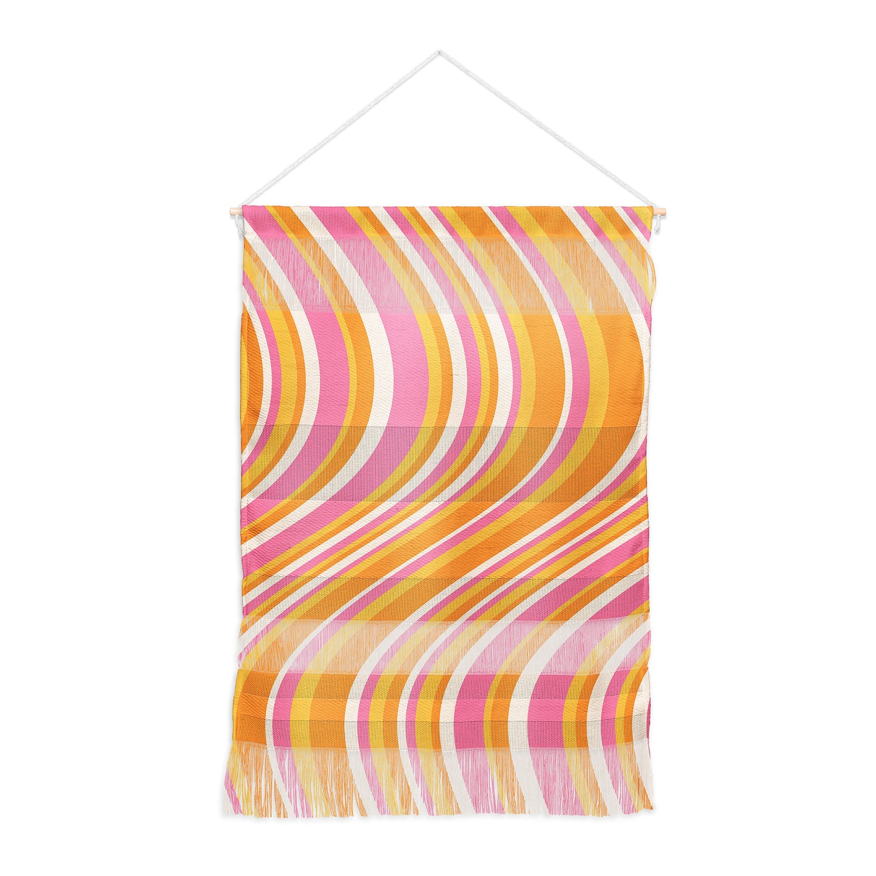 Colour Poems Wavy Retro Stripes III Wall Hanging Portrait
