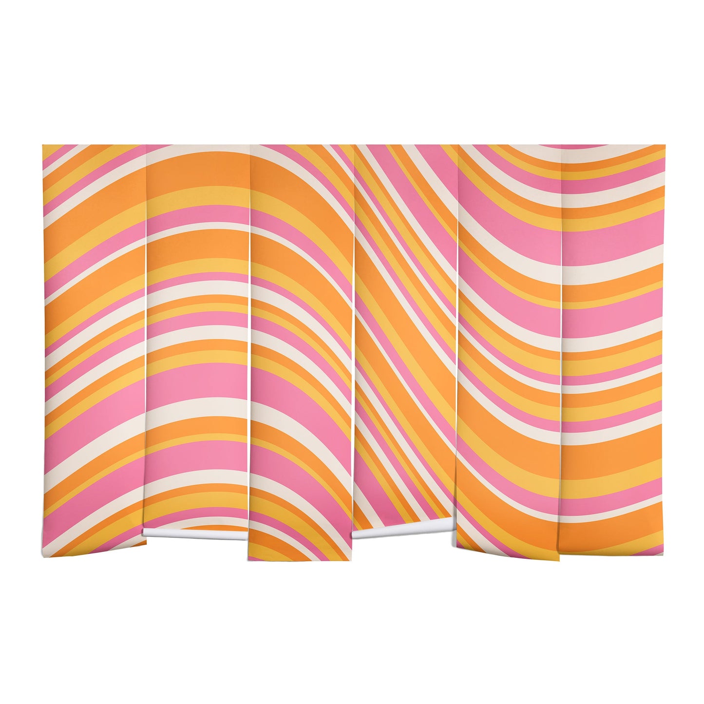 Colour Poems Wavy Retro Stripes III Wall Mural