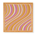 Colour Poems Wavy Retro Stripes III Framed Wall Art