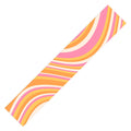 Colour Poems Wavy Retro Stripes III Table Runner