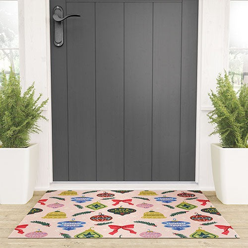 Design by Spark Love Human Made Christmas Ornaments Welcome Mat