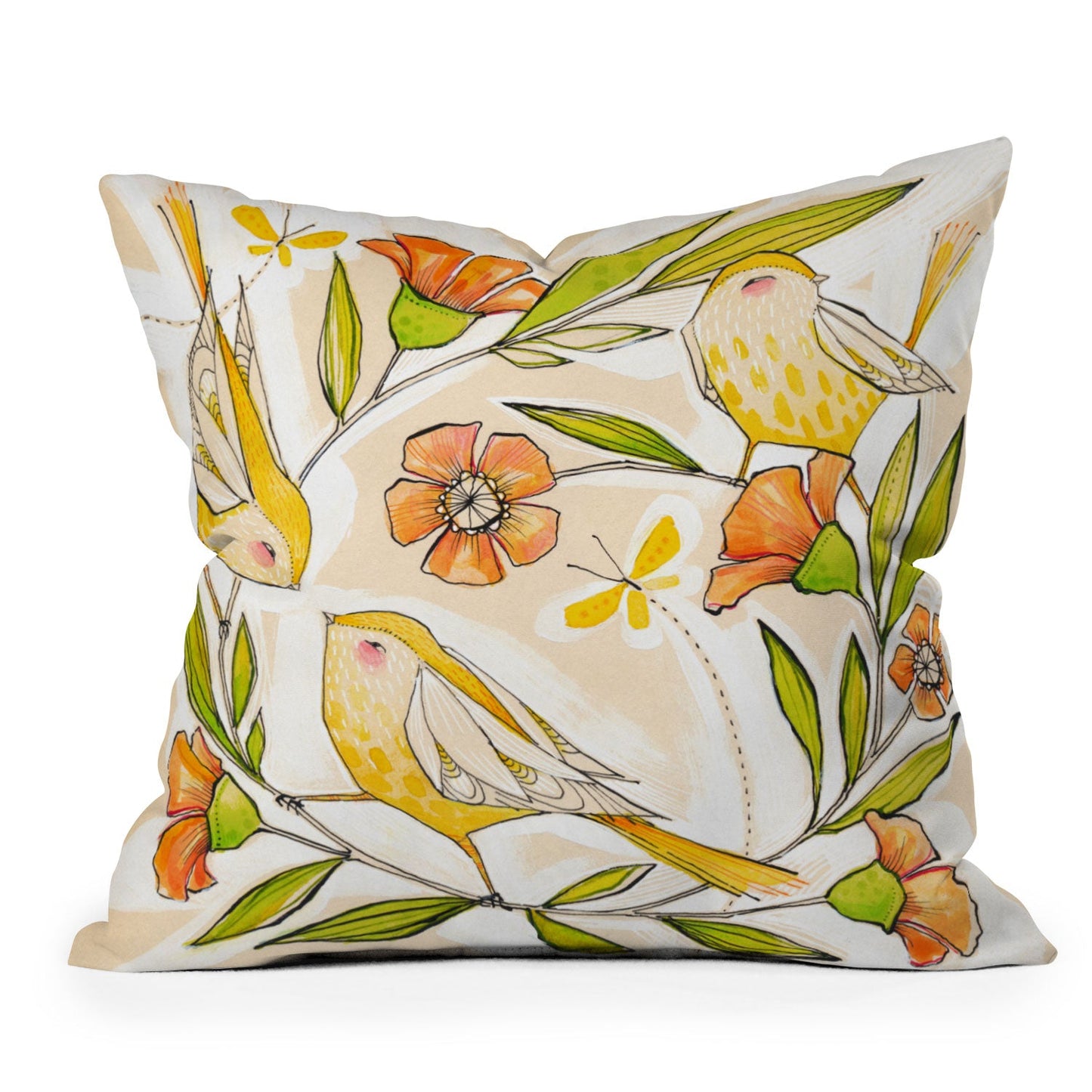 Cori Dantini Happy Family Single Throw Pillow