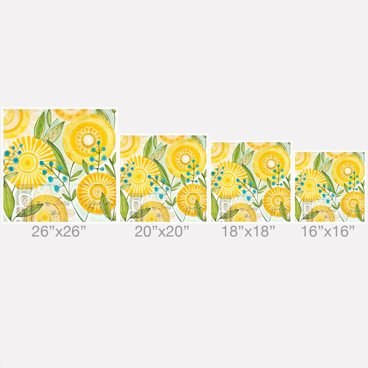 Cori Dantini Sun Burst Flowers Throw Pillow