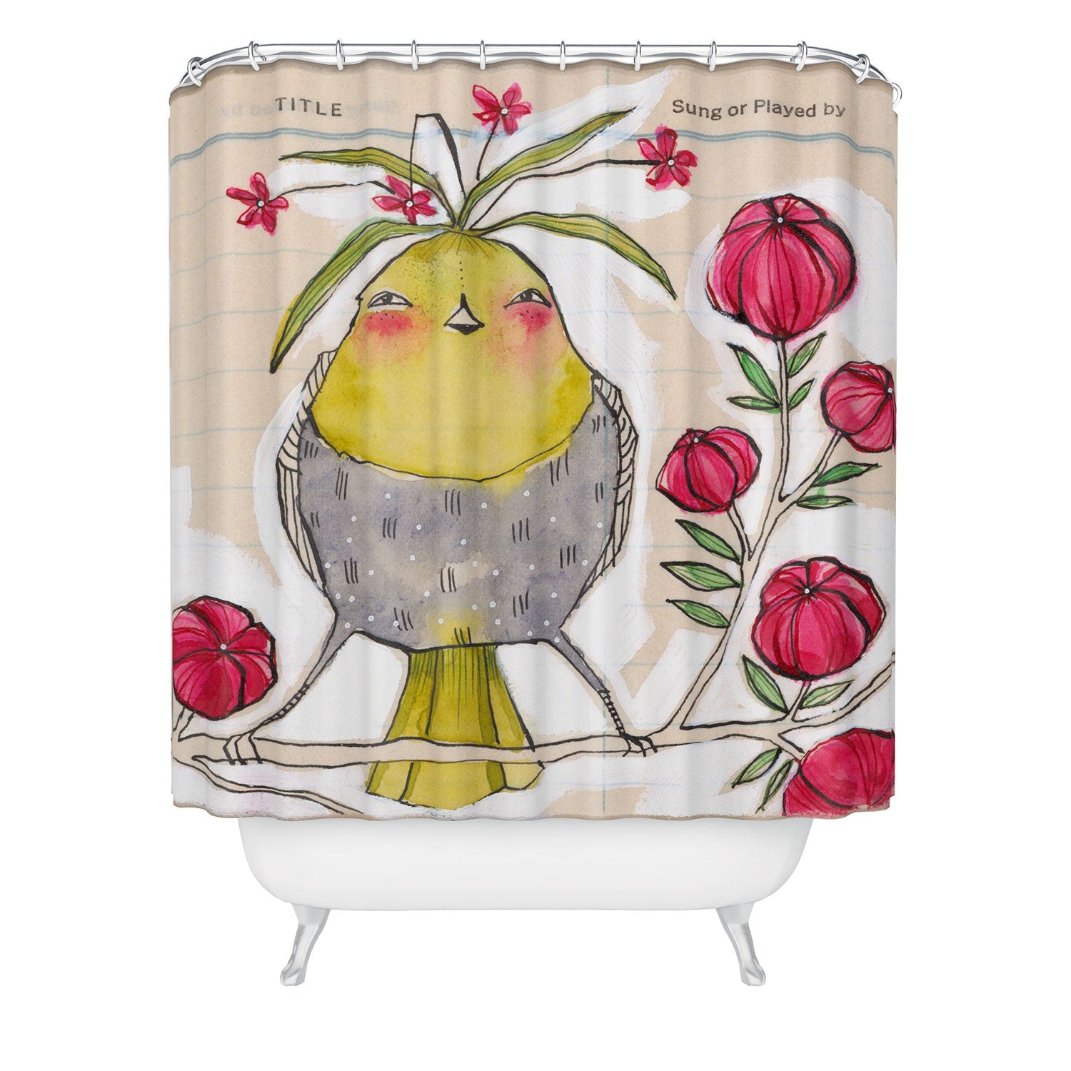 Cori Dantini Sweetness And Light Shower Curtain