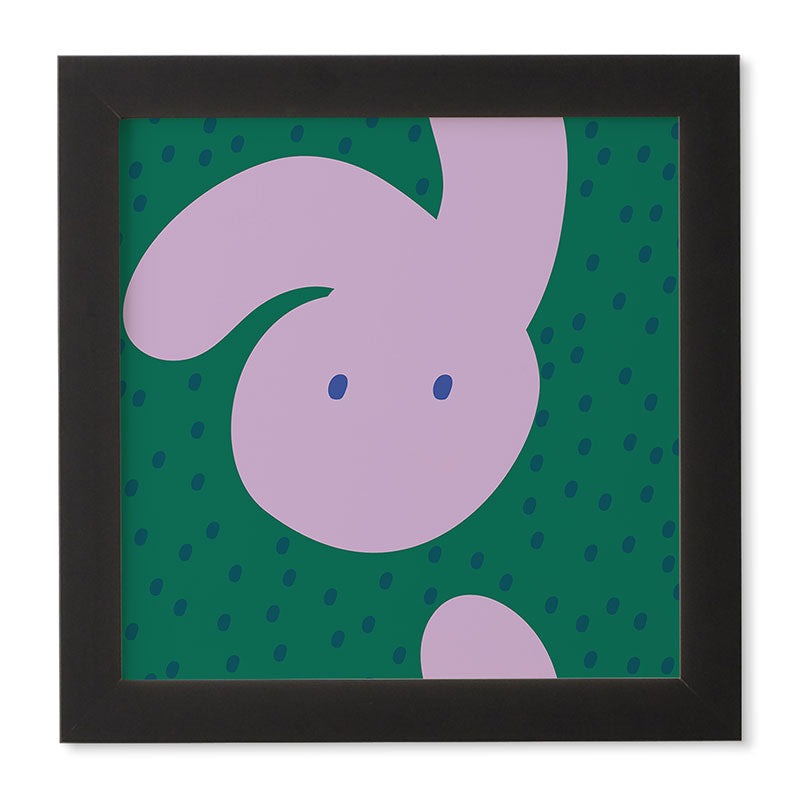 Camilla Foss Pebbles and Rabbit Framed Wall Art