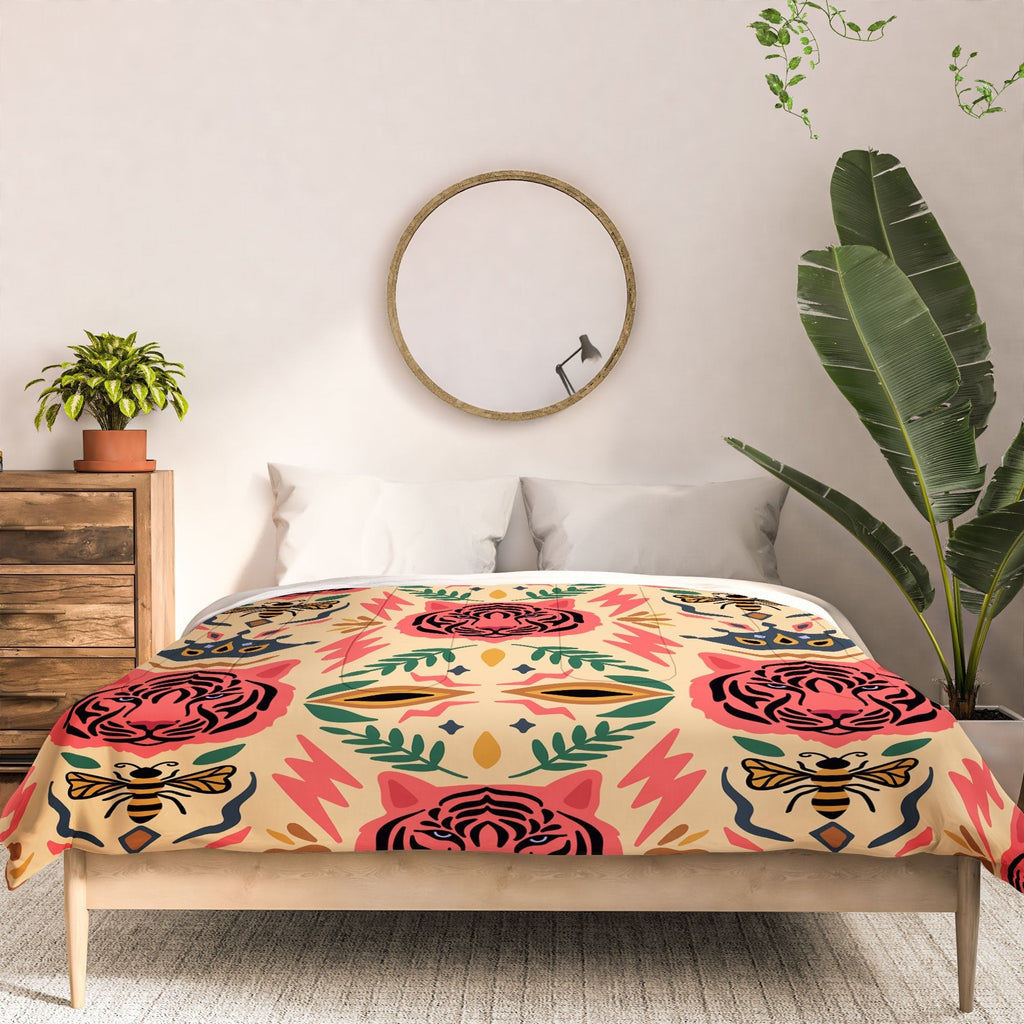Design by Spark Tigress Queen Bee Comforter