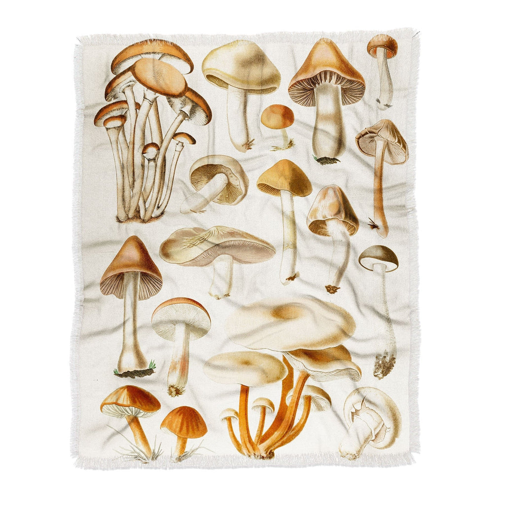 Gal Design Mushrooms Collection Throw Blanket