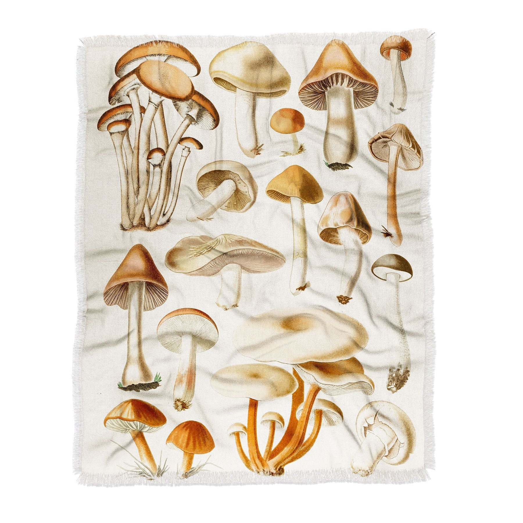 Gal Design Mushrooms Collection Throw Blanket
