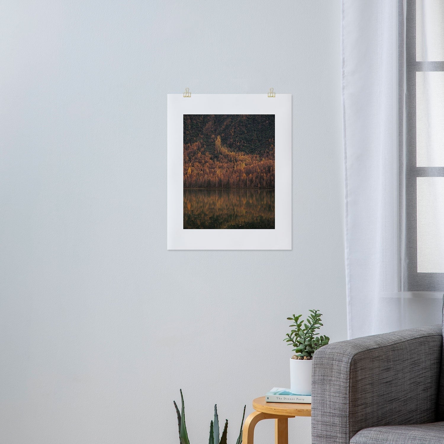 Hannah Kemp Fall Lake Art Print